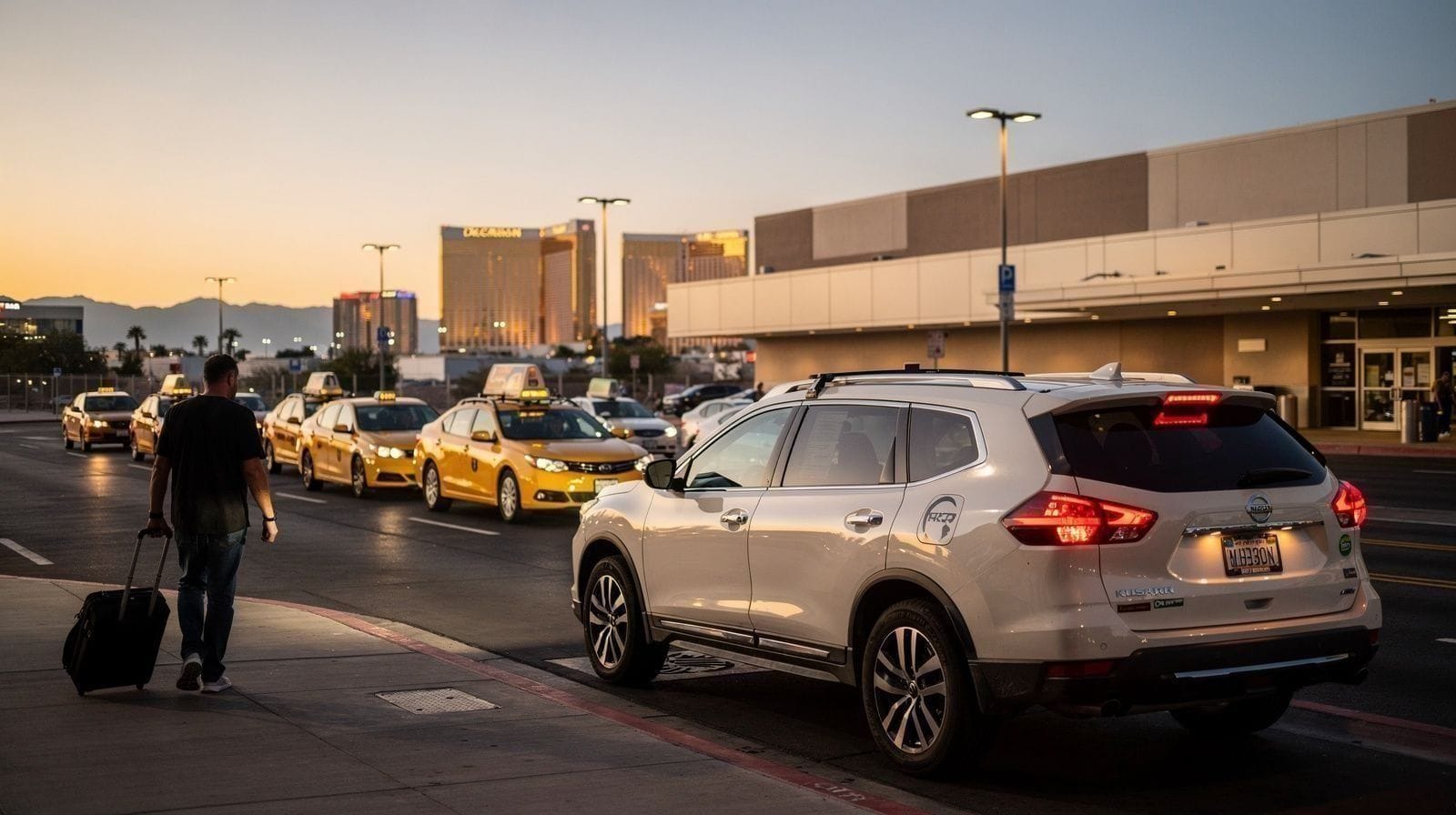 Navette, VTC ou taxi depuis l'aéroport de Las Vegas